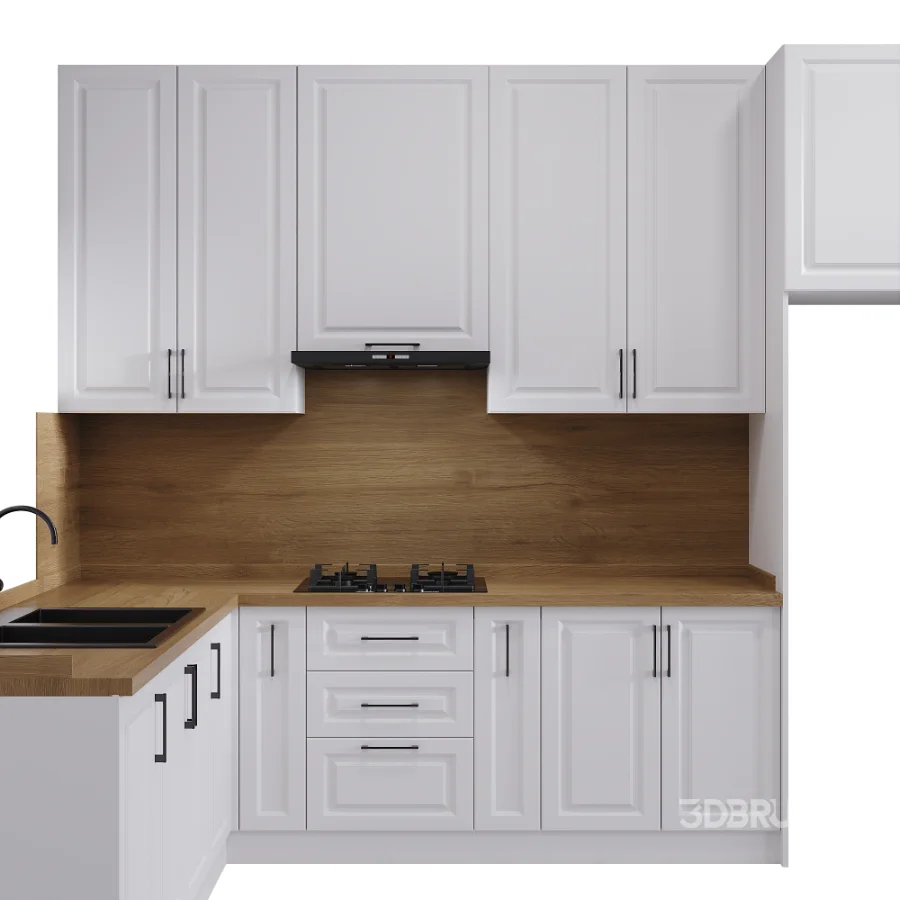 Neoclassical style kitchen set 001 Image 1