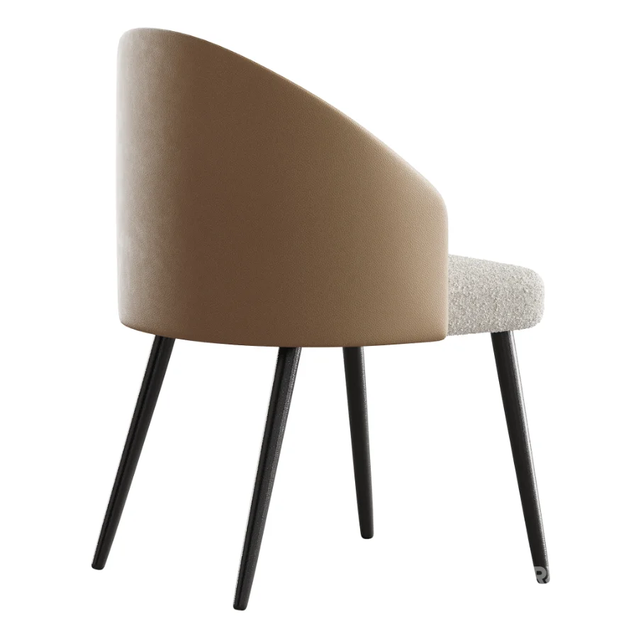 Simple Arm Chair with Upholstered Seat Image 6