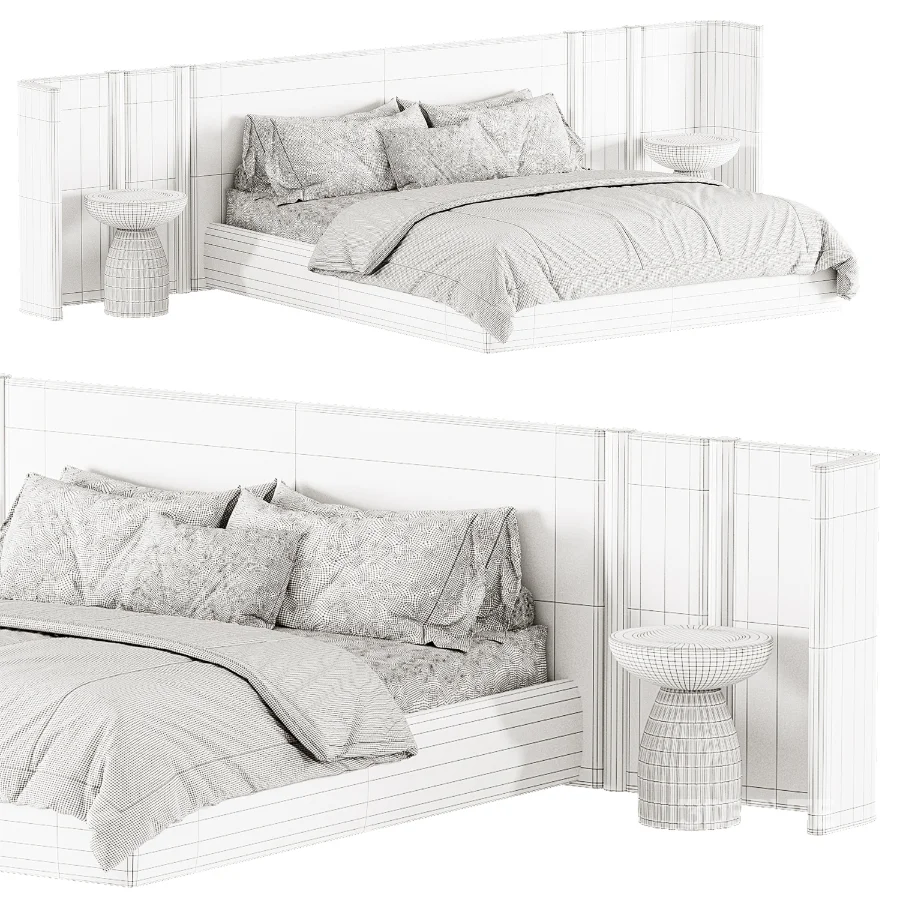 Japandi Double Bed 02 Image 1