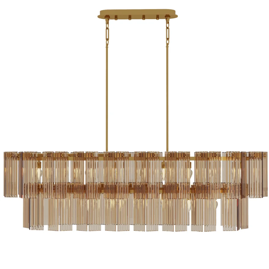 Delsie Oval Tiered Chandelier Image 6
