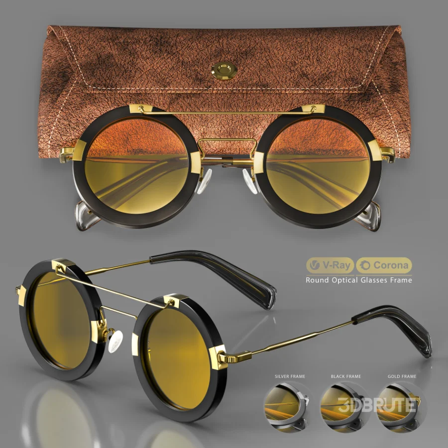 Round Optical Glasses Frame Image 1