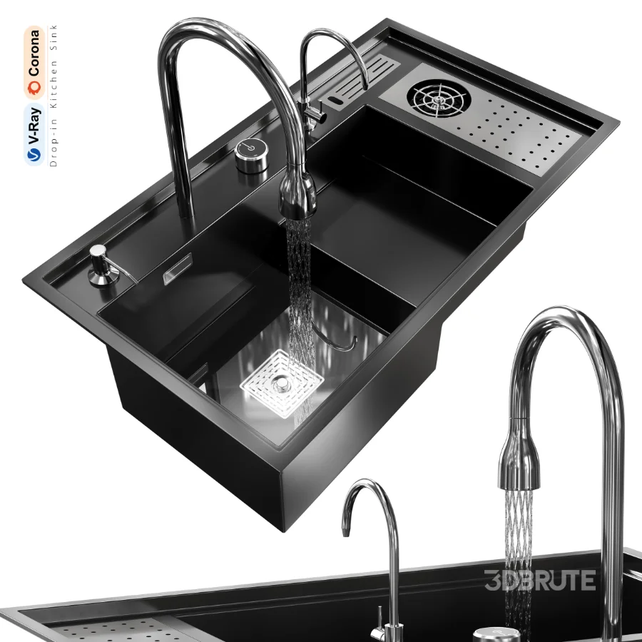 Drop-in Kitchen Sink 2 Image 1