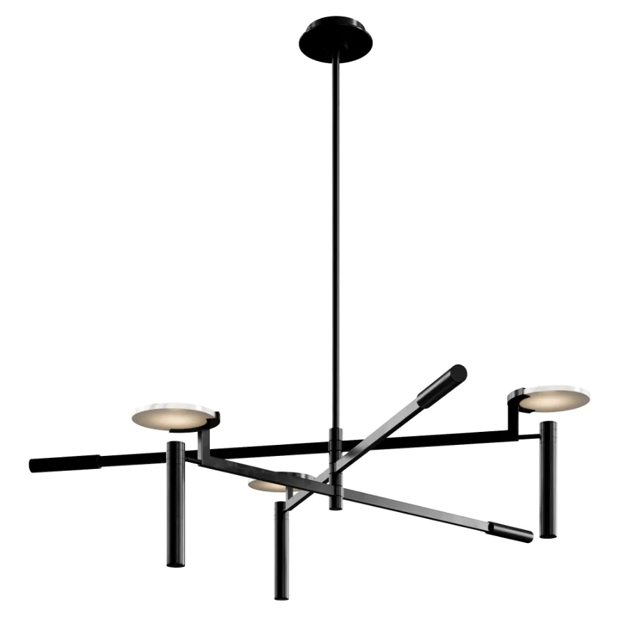 Melange Large Floating Disc Chandelier by Visual Comfort Image 1