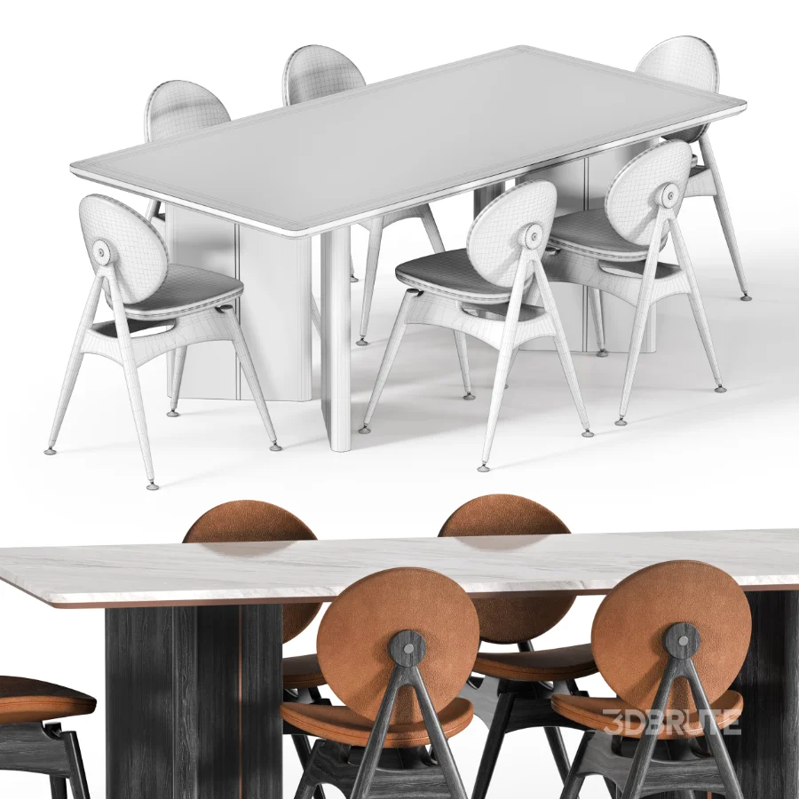MODERN DINING TABLE AND CHAIRS Image 7