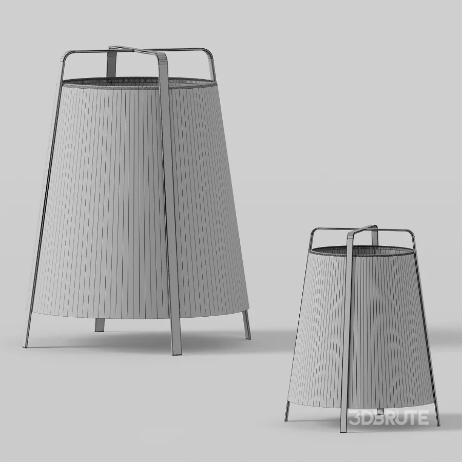 Japandi Fabric Floor Lamp Image 3
