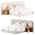 Julianne Upholstered Winged Bed - Thumbnail 4