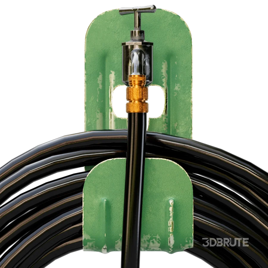 Wall-Mounted Coiled Hose Image 2