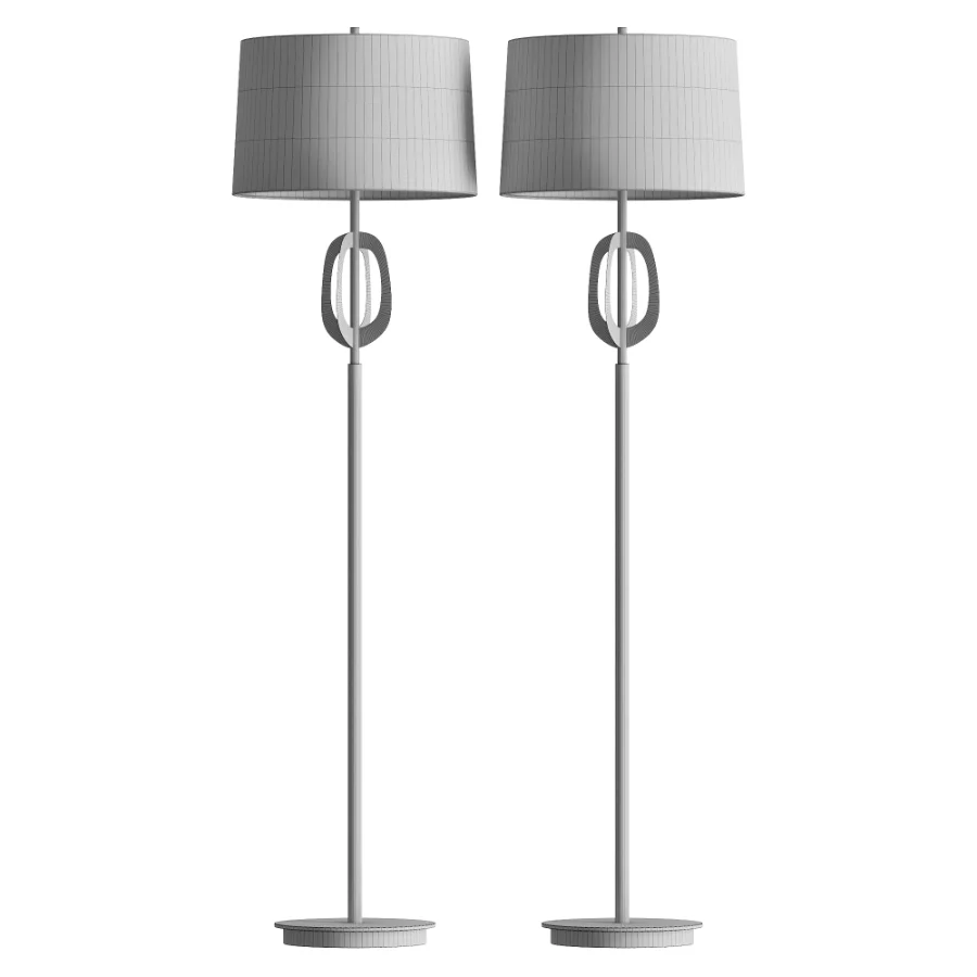 Oil Rubbed Bronze Metal Floor Lamp Image 3