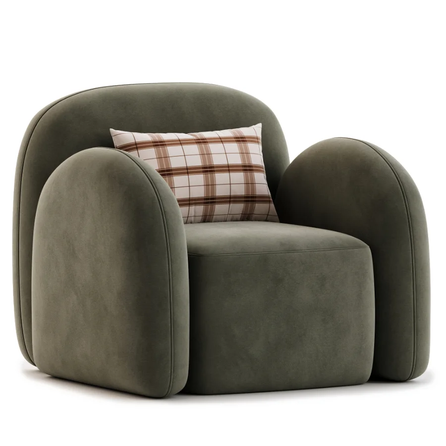 Flair Nina Boucle Teddy Accent Chair Image 3