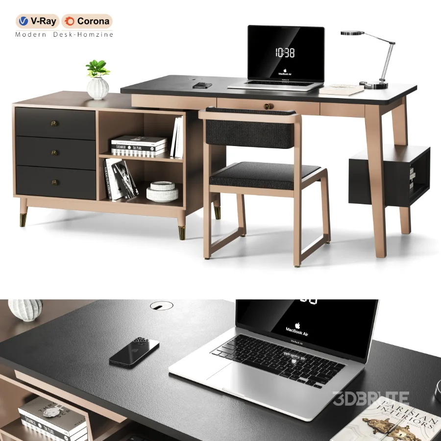 Modern Desk-Homzine Image 1