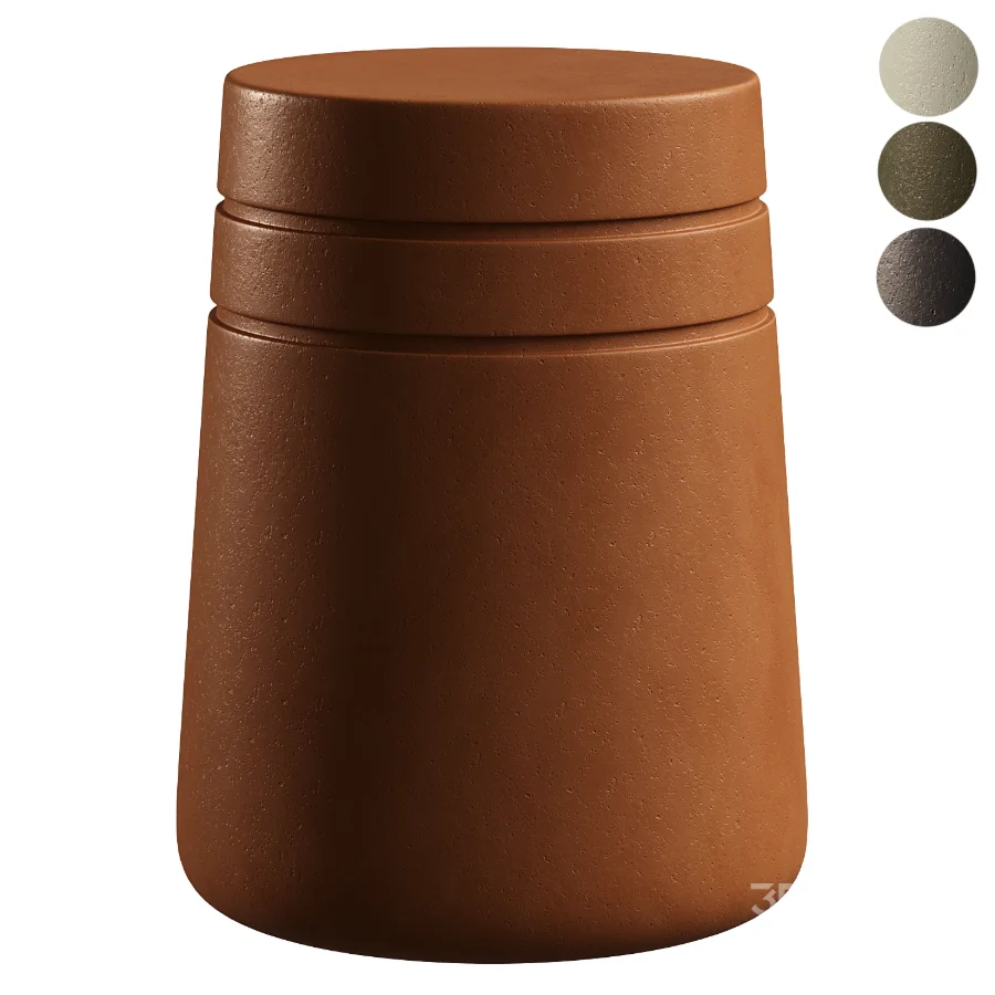 August Lacquer Stool Image 1