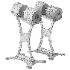 350lb_Customized_Gold_Dumbbells - Thumbnail 7