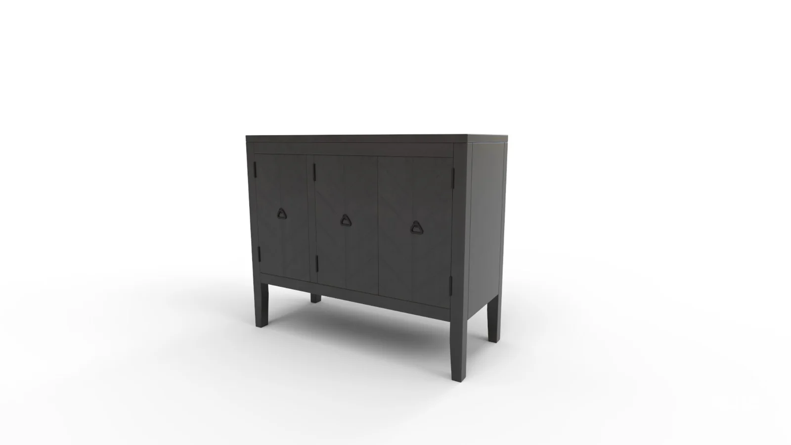 TallSolidWood Door Accent Cabinet Image 8