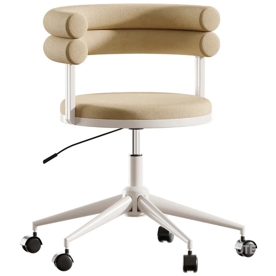 Ponty light gray office chair Image 5