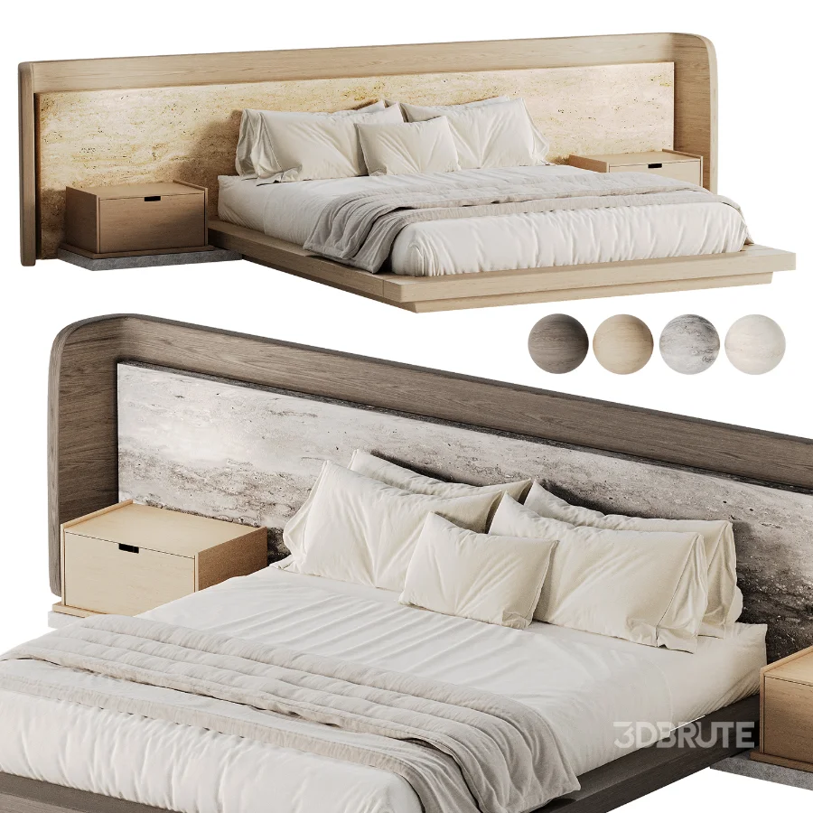 Japandi Modern Double Bed 02 Image 5