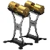 350lb_Customized_Gold_Dumbbells - Thumbnail 1