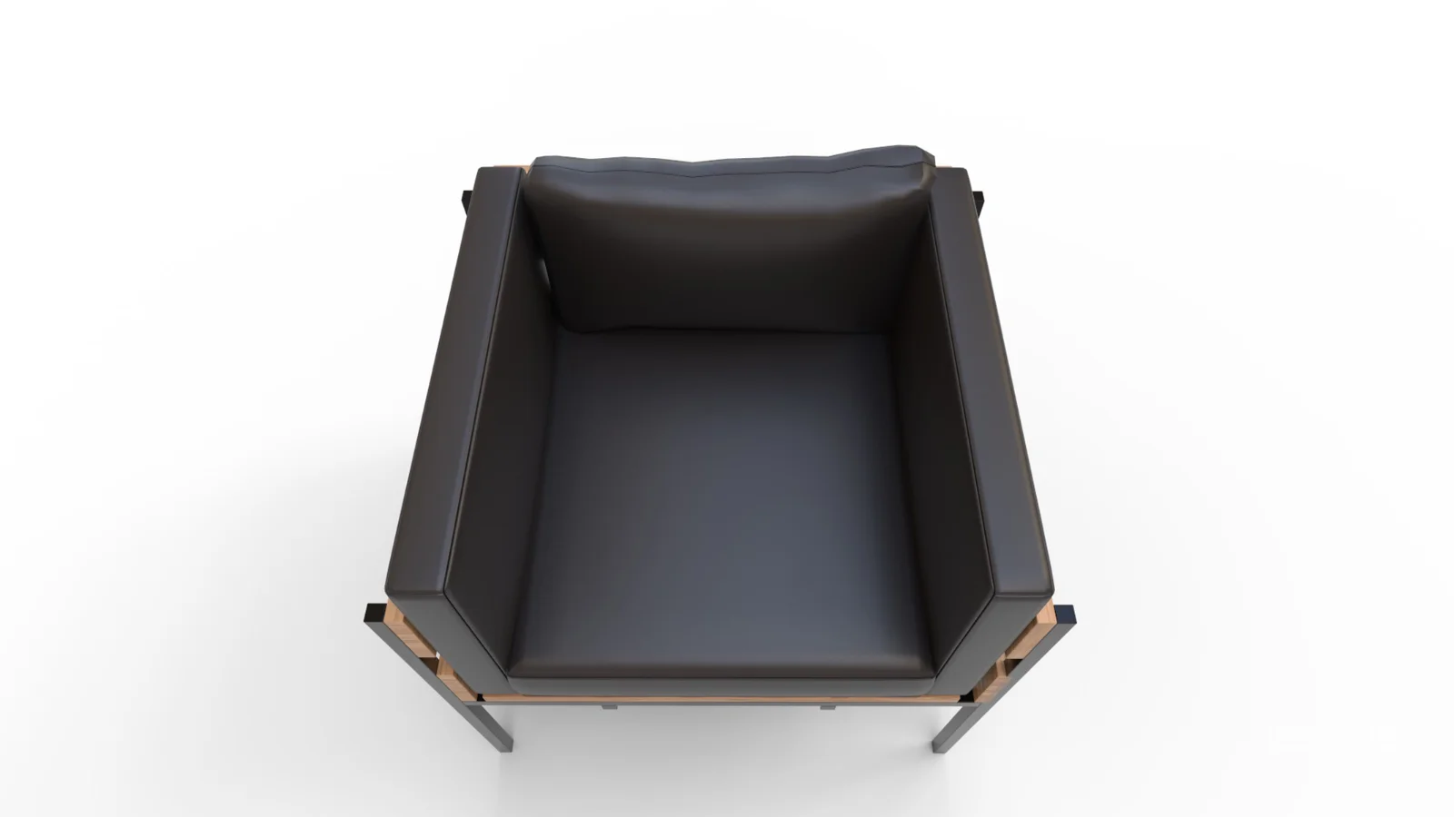 Living Room PU Leather Leisure Sofa Chair Image 3