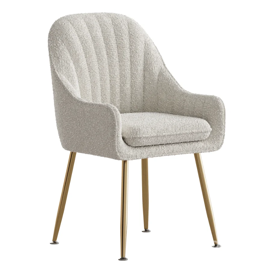 Scandinavian Style Metal Dining Chair Image 5