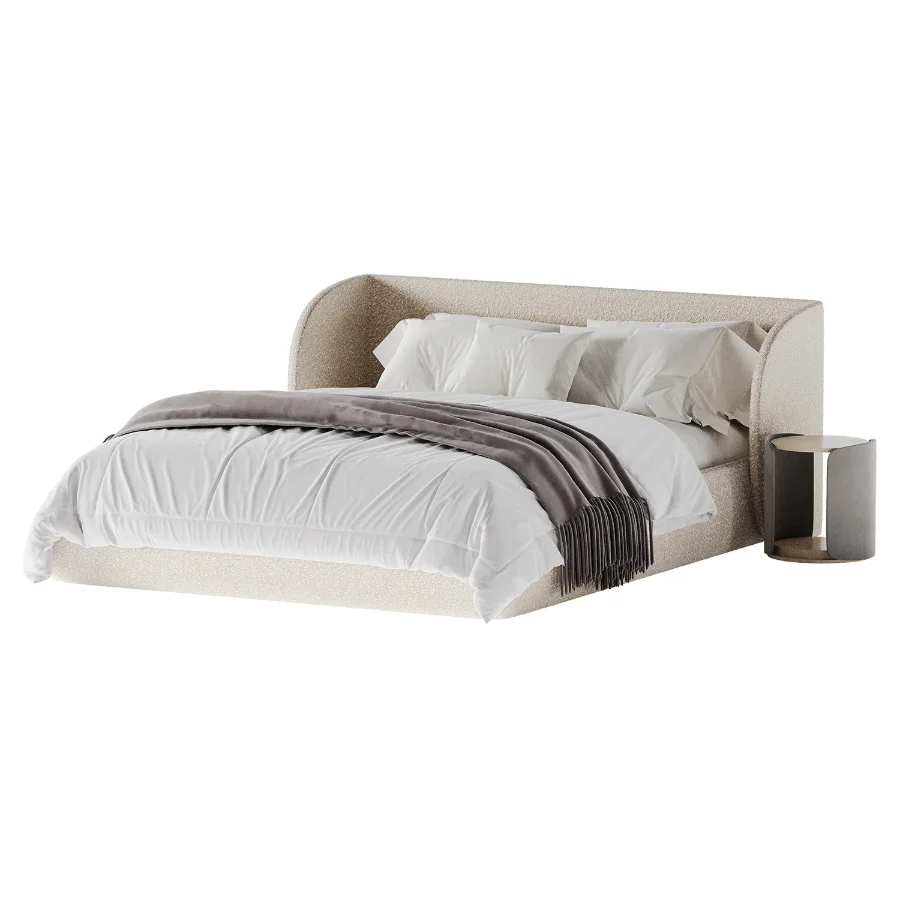 Yuna Boucle Bed by Divan Image 5