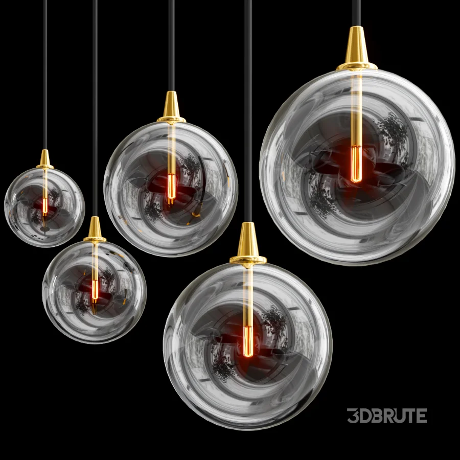 GLASS GLOBE PENDANT LAMP Image 4