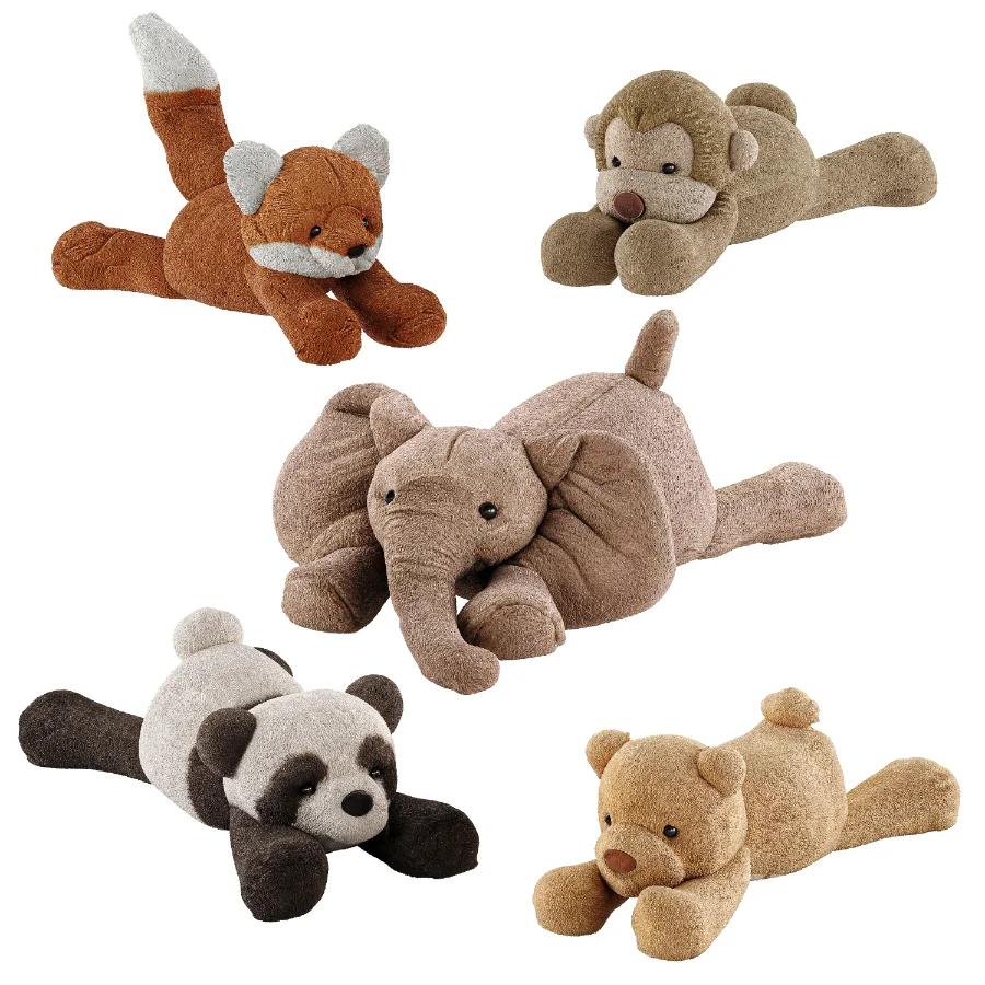 Sleeping Plush Toys Set 46 Image 1