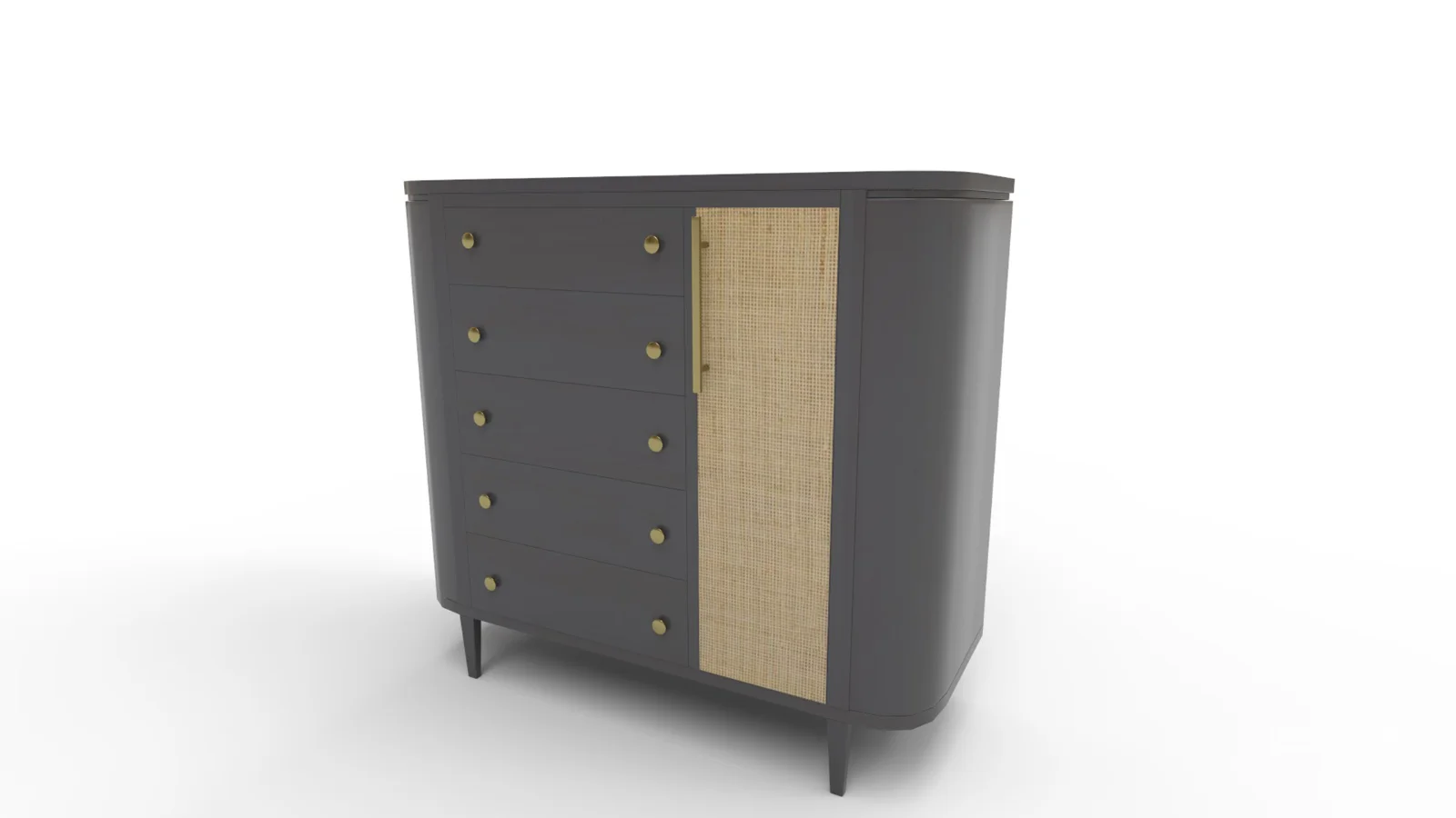 Cane5 Drawer Accent Chest Image 6
