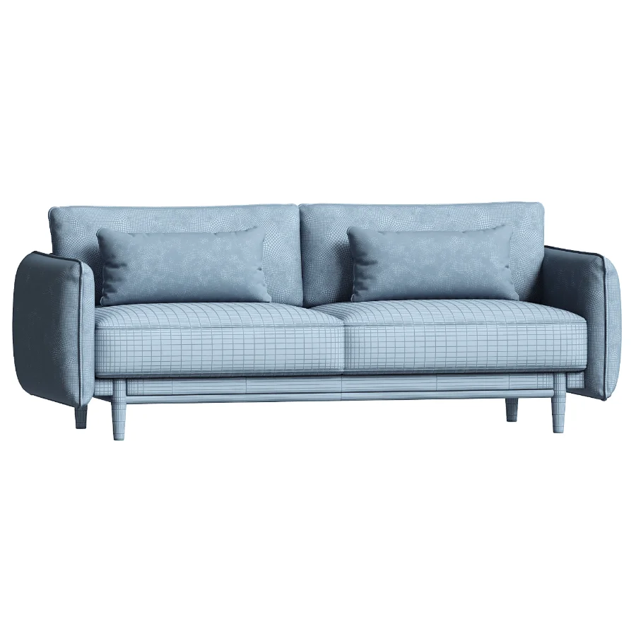Louie 3 Seat Sofa Grey Linen Image 1