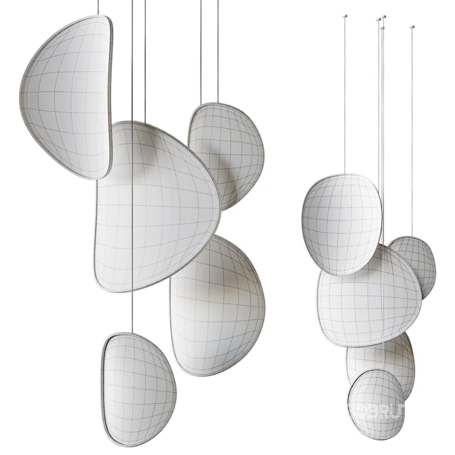 LED fabric pendant lamp Image 8