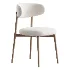 Modern Faux Leather Backrest Dining Chair with Oak Wood Legs - Thumbnail 5