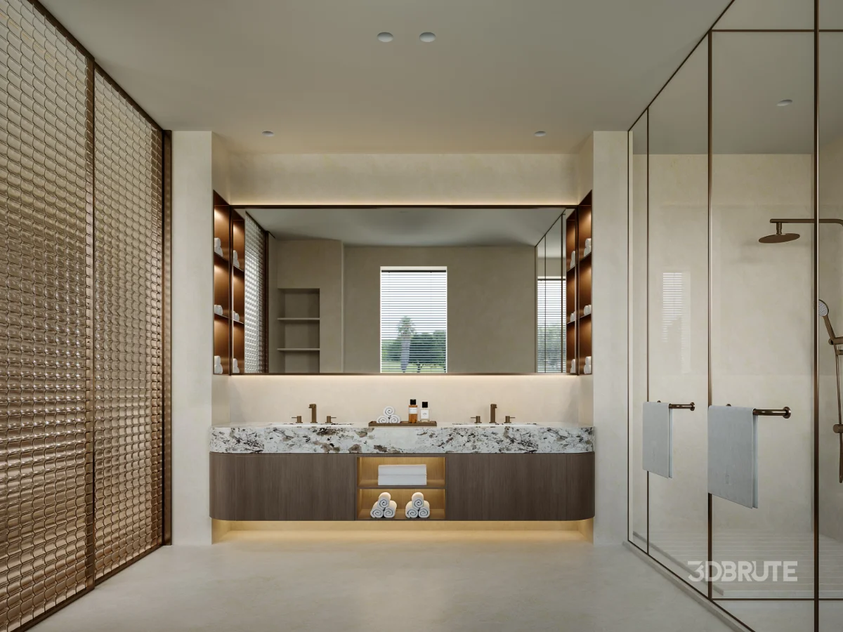 Modern bedroom and dressing room Image 5