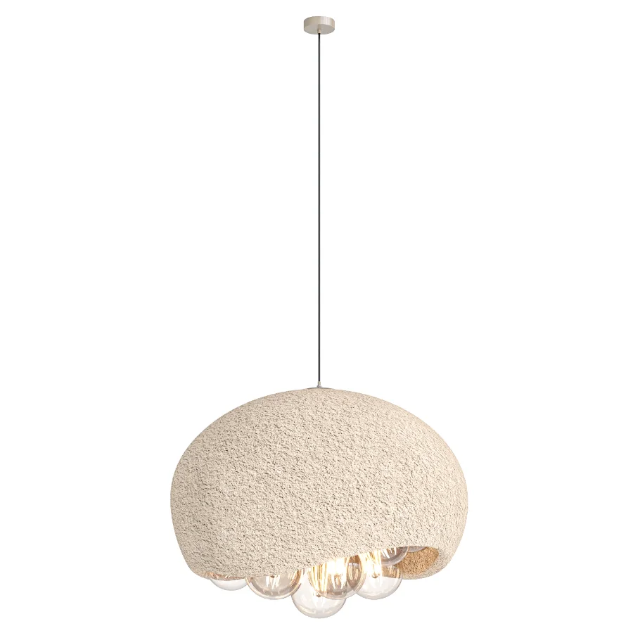Micro-Cement Nordic Cream Style Pendant Light Image 2