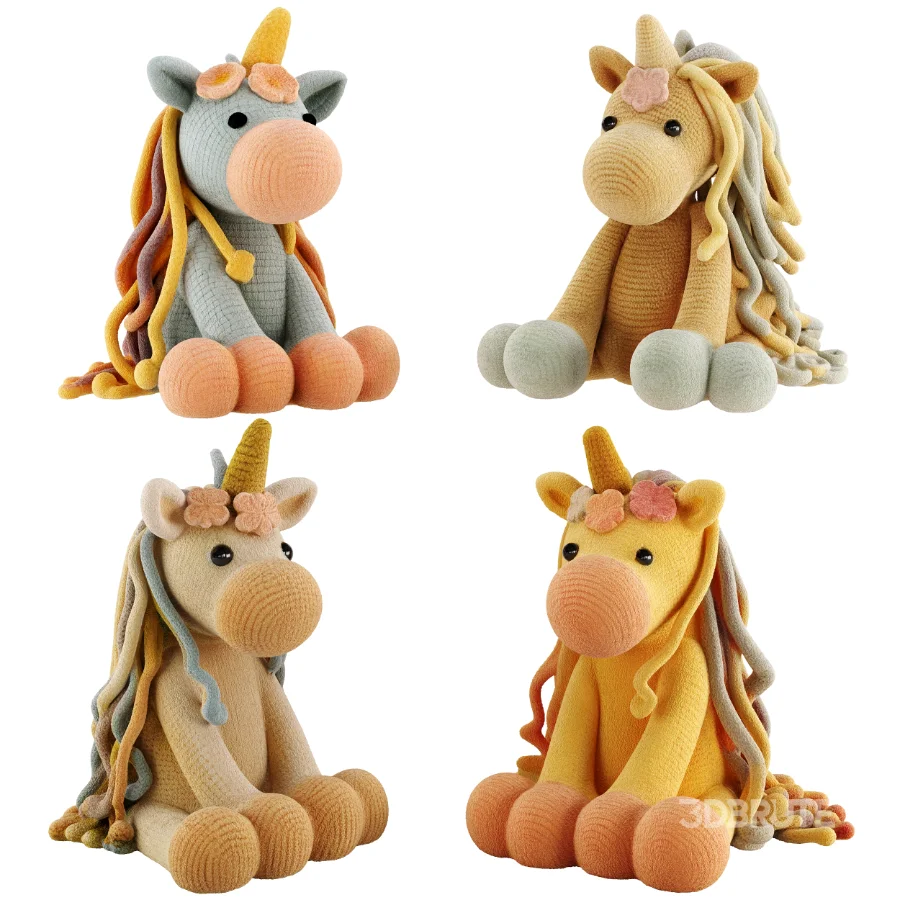 Plush Toys Set 31-Unicorn Image 1