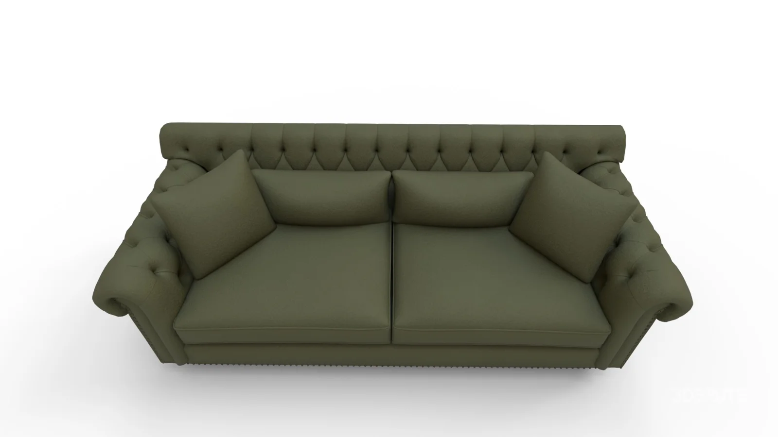 Eva Green Velvet Sofa Image 4