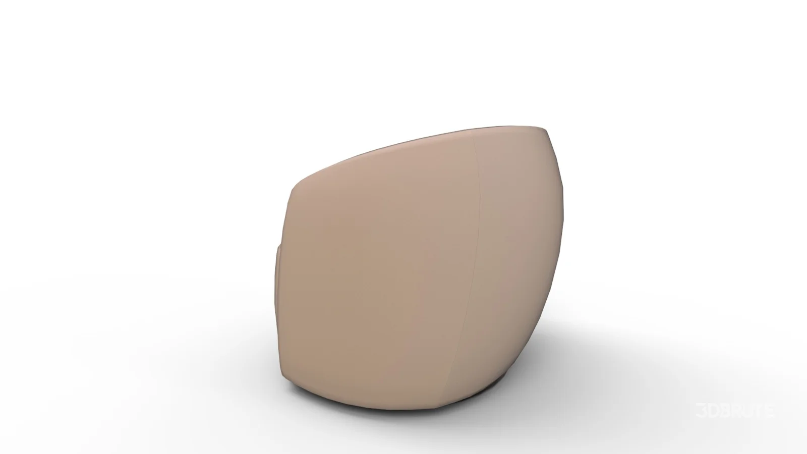 Tub Swivel Chair Sand Velvet Image 5