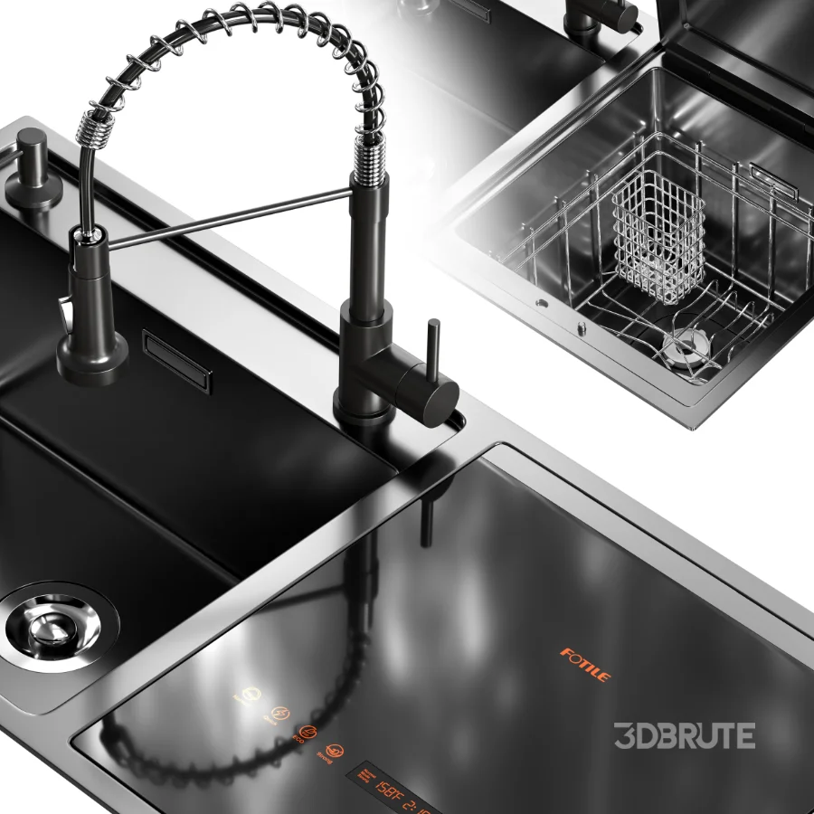 Sink Equipped With Dishwasher Image 6