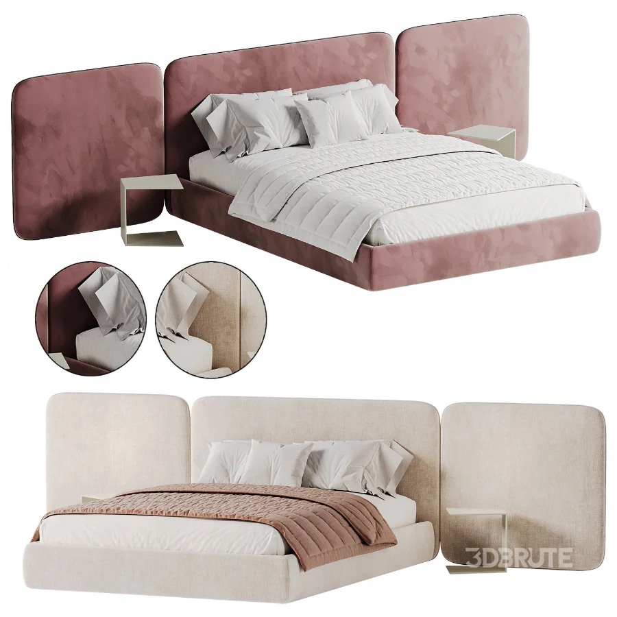 Modern Double Bed 02 Image 6