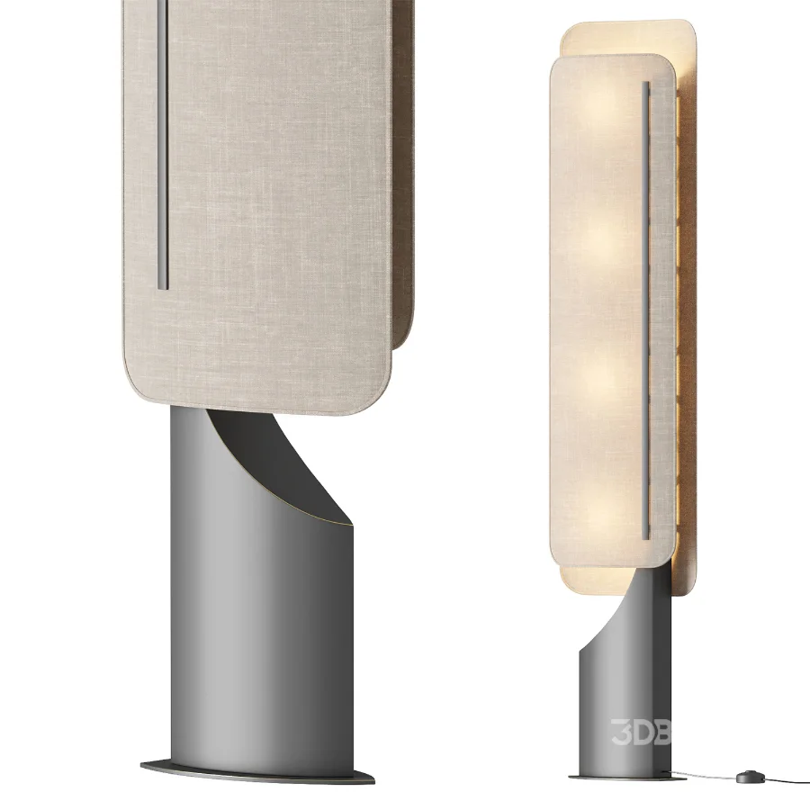 Barrier Linen Floor Lamp Image 3