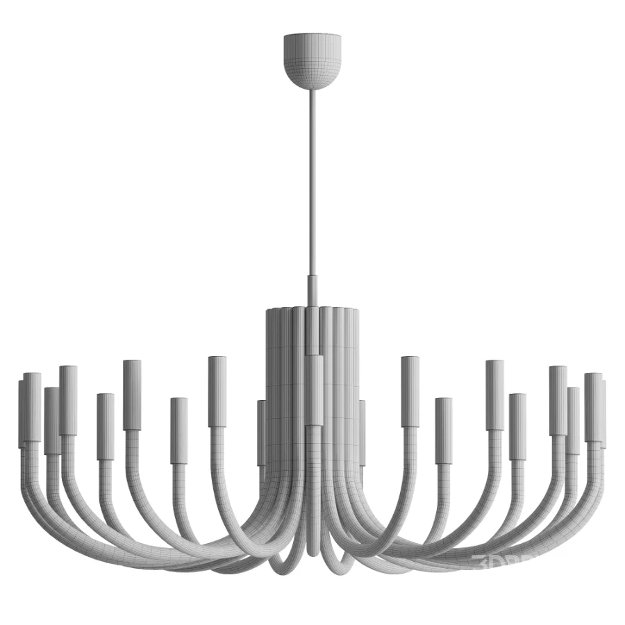 Rousseau Large Oval Chandelier Image 3