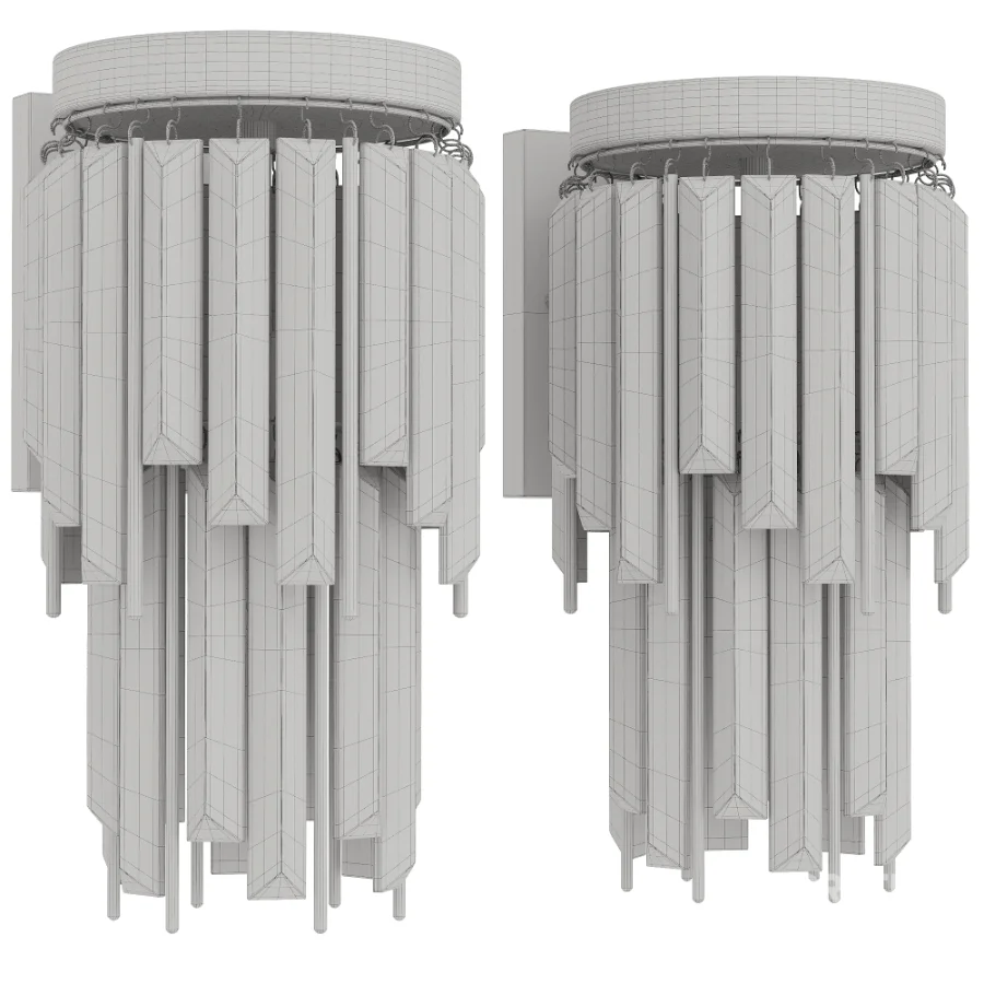 Athean Light Glam Brass Crystal Wall Sconce Image 6
