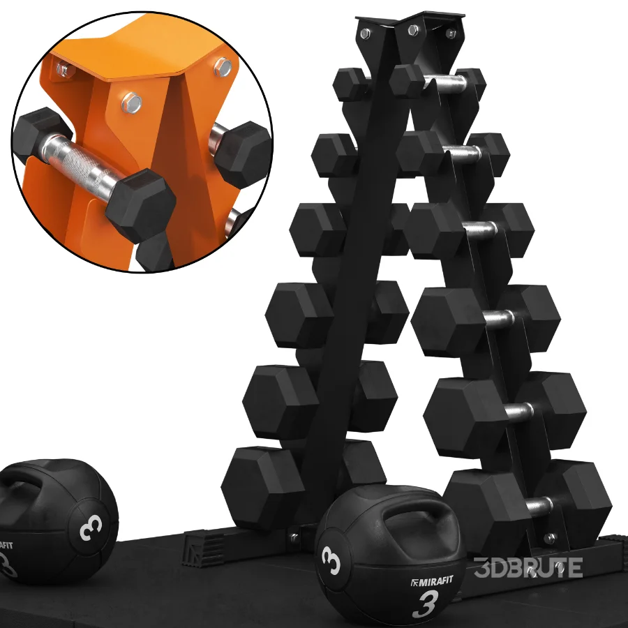Mirafit_Vertical_Dumbbell_Stand Image 5