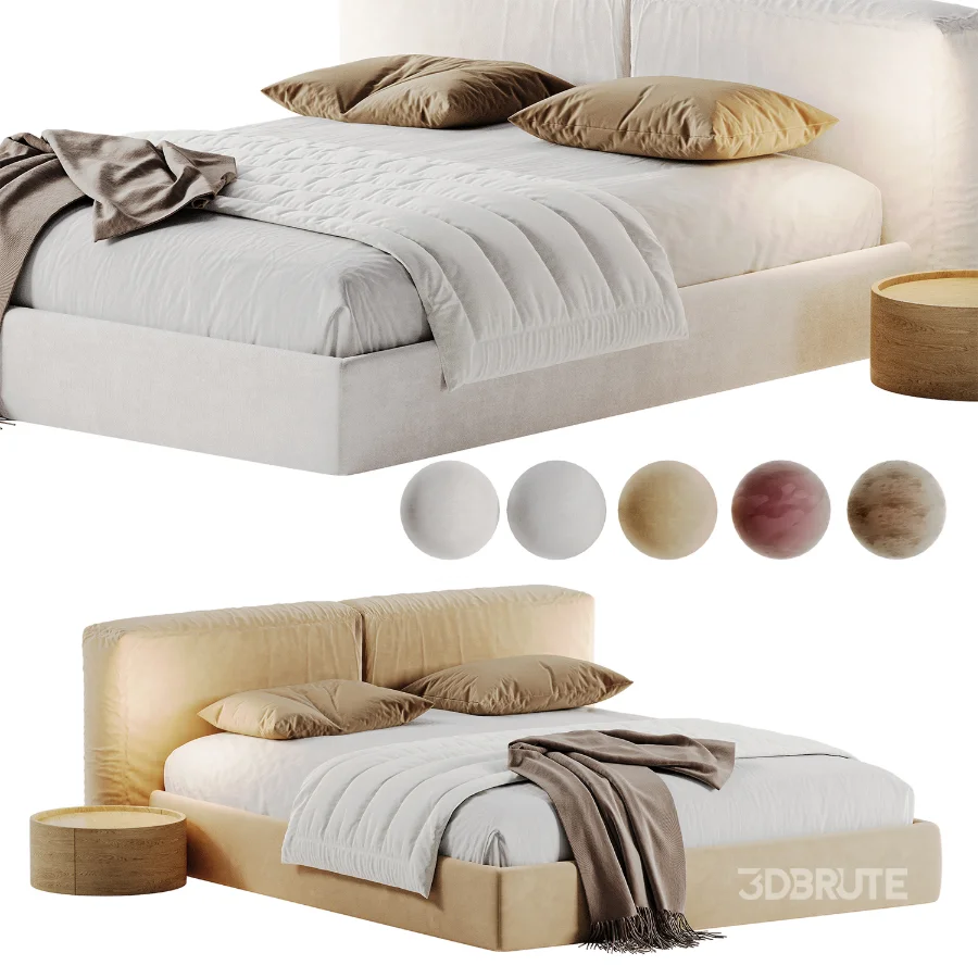 Modern Upholstered Bed Frame Image 7