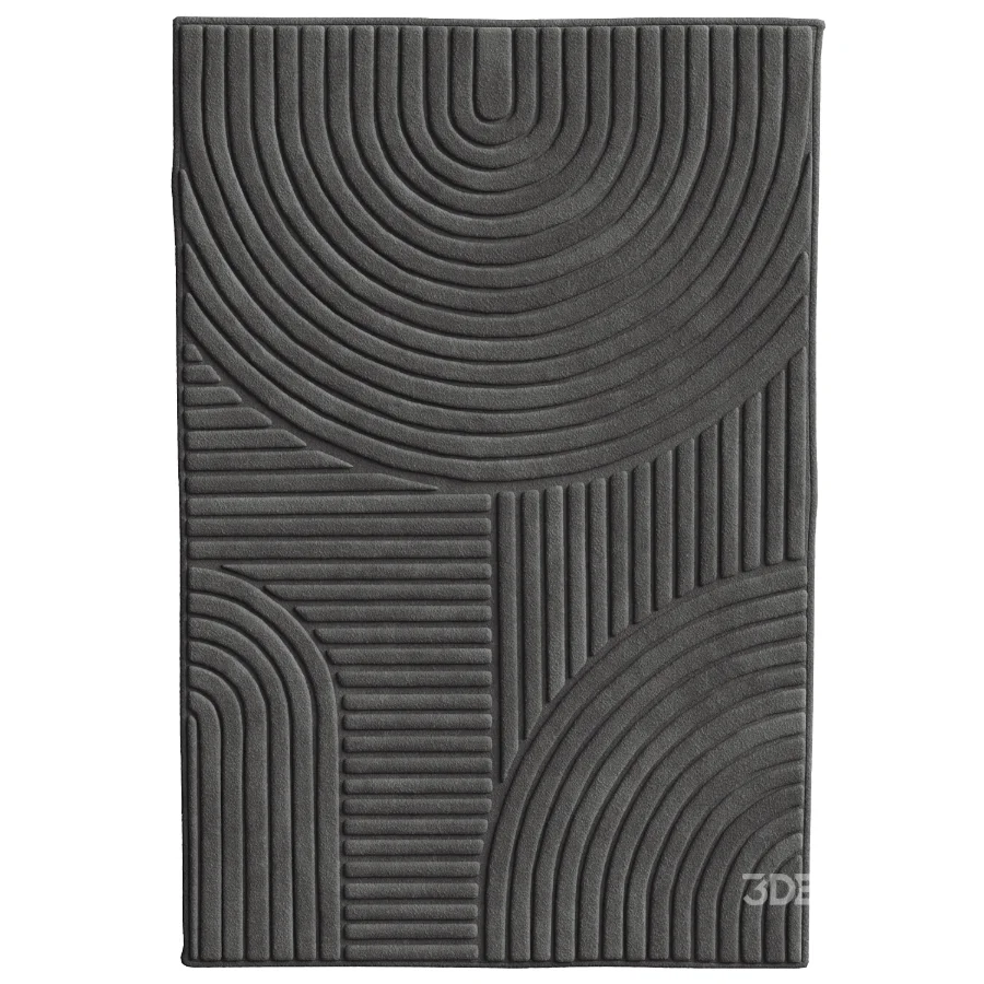 Embossed arches tufted rug Image 2