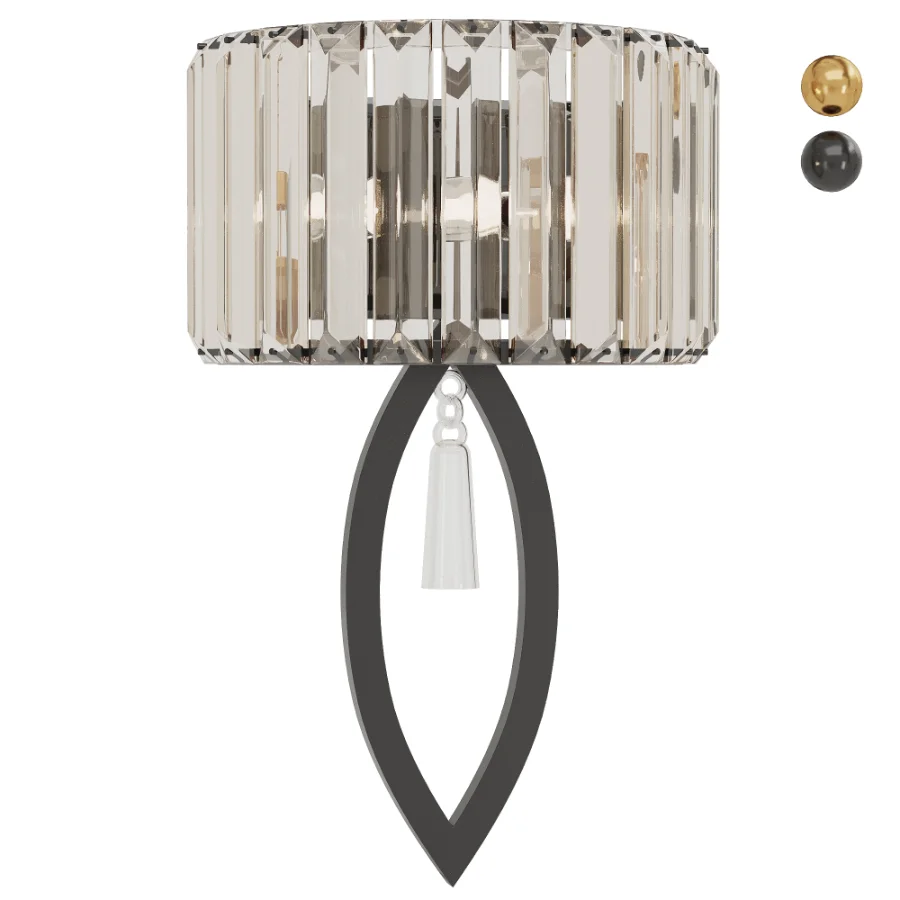 Wall Sconces Modern Gold Crystal Wall Light Image 2