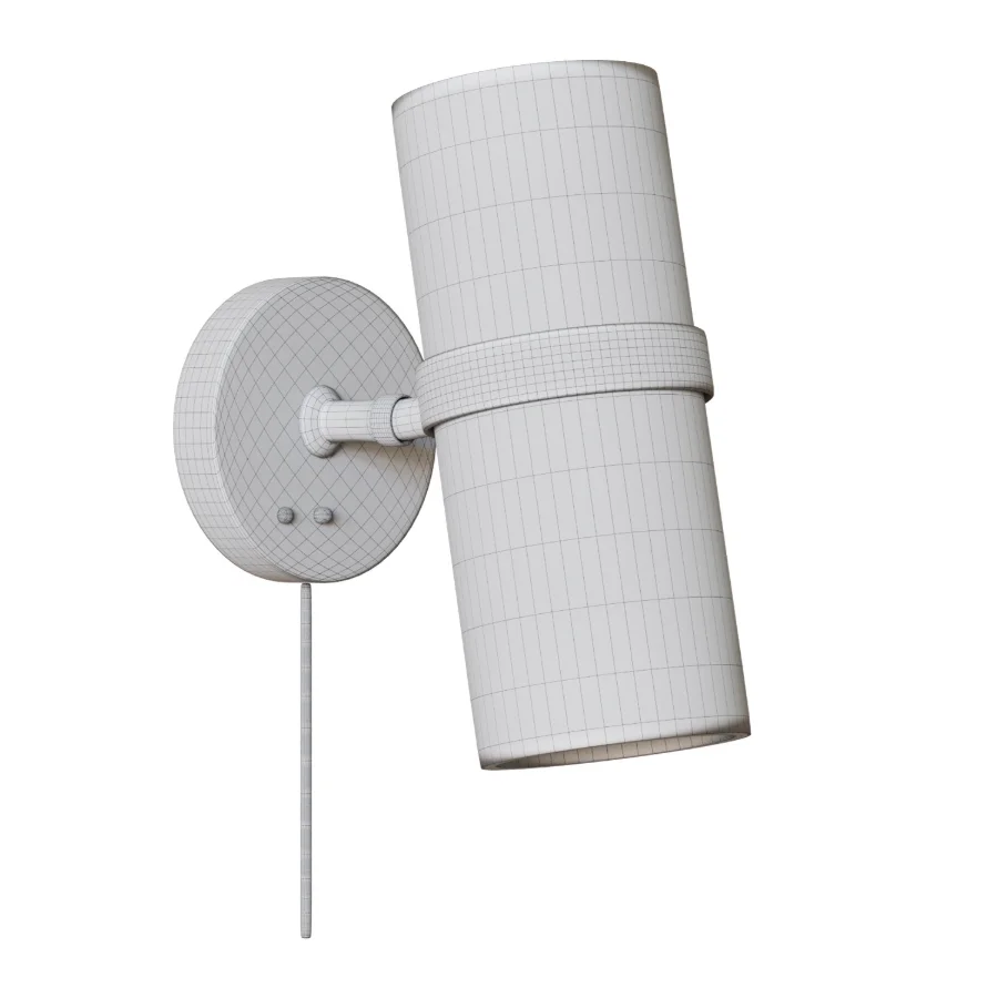 Flemish Wall Sconce, Black and White Image 2