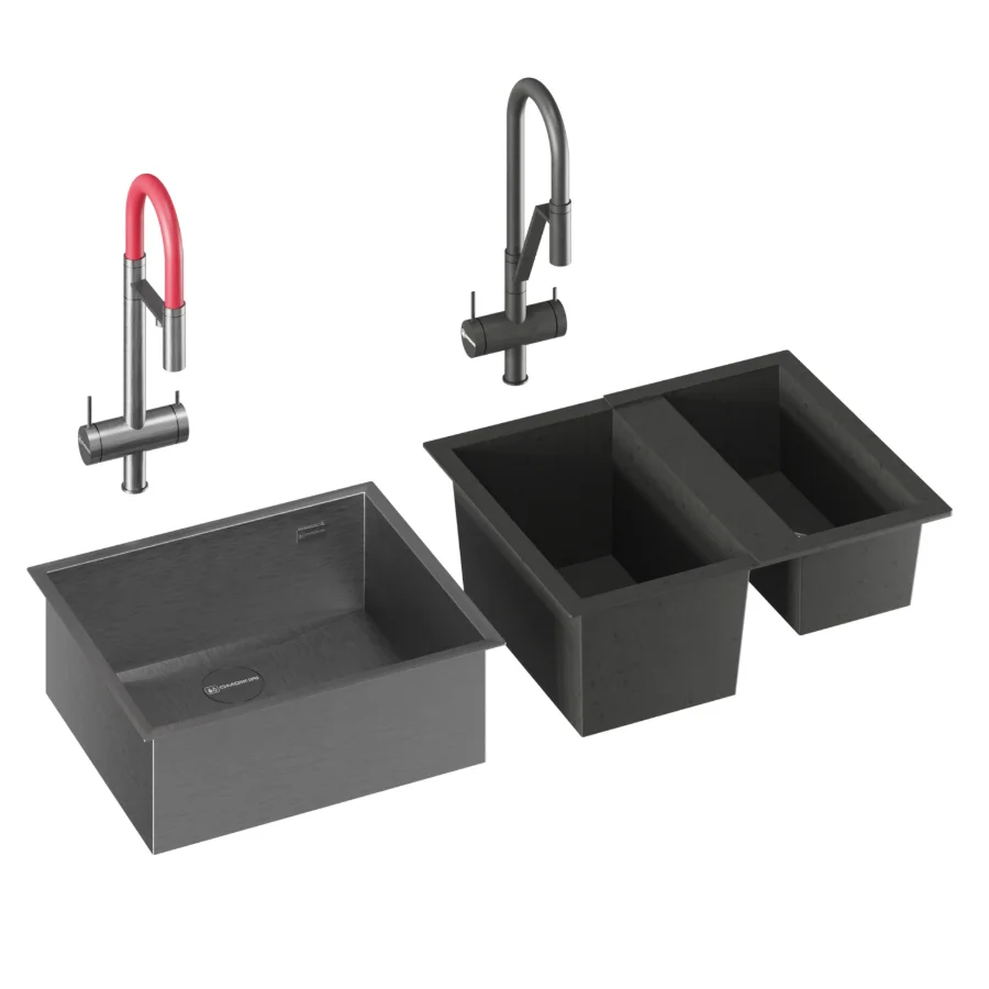 OMOIKIRI Kitchen Sinks Set Image 1