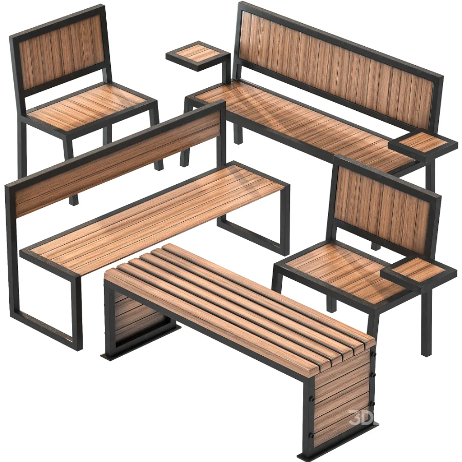 Urban Chairs Set 01 Image 4