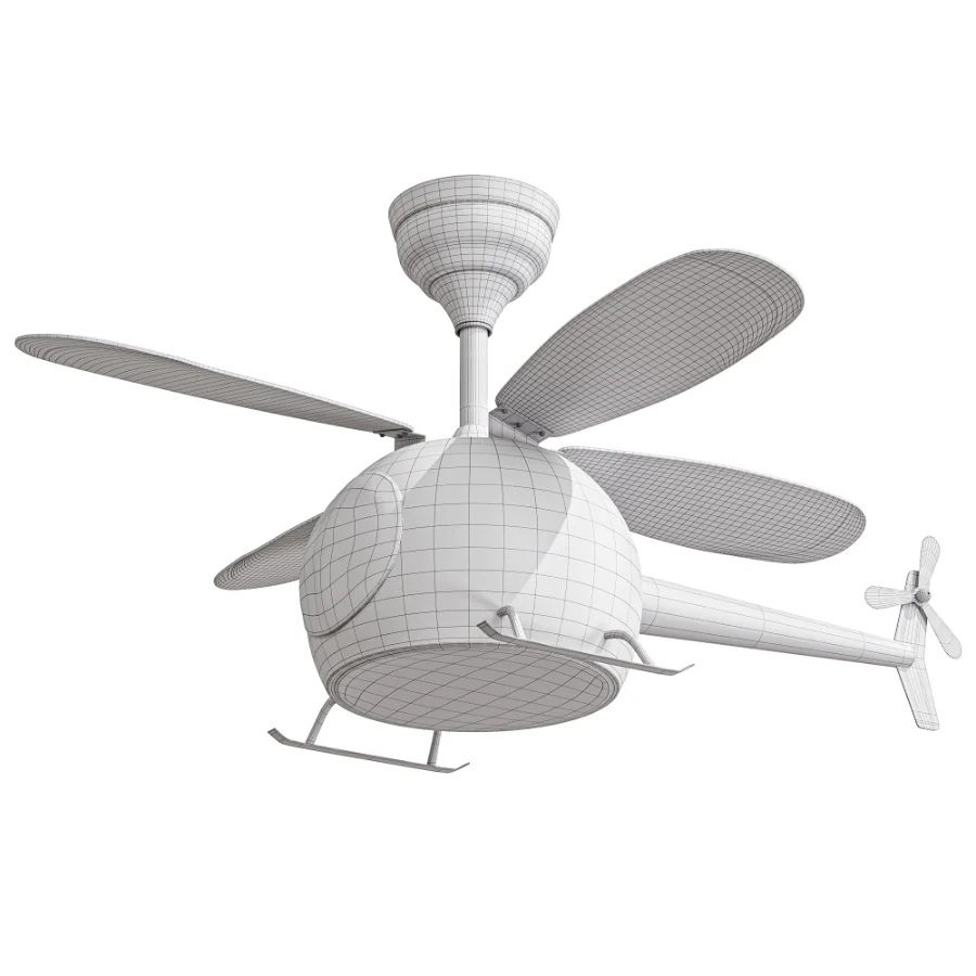 Creative Cartoon Airplane Ceiling Fans with LED Lights Image 7