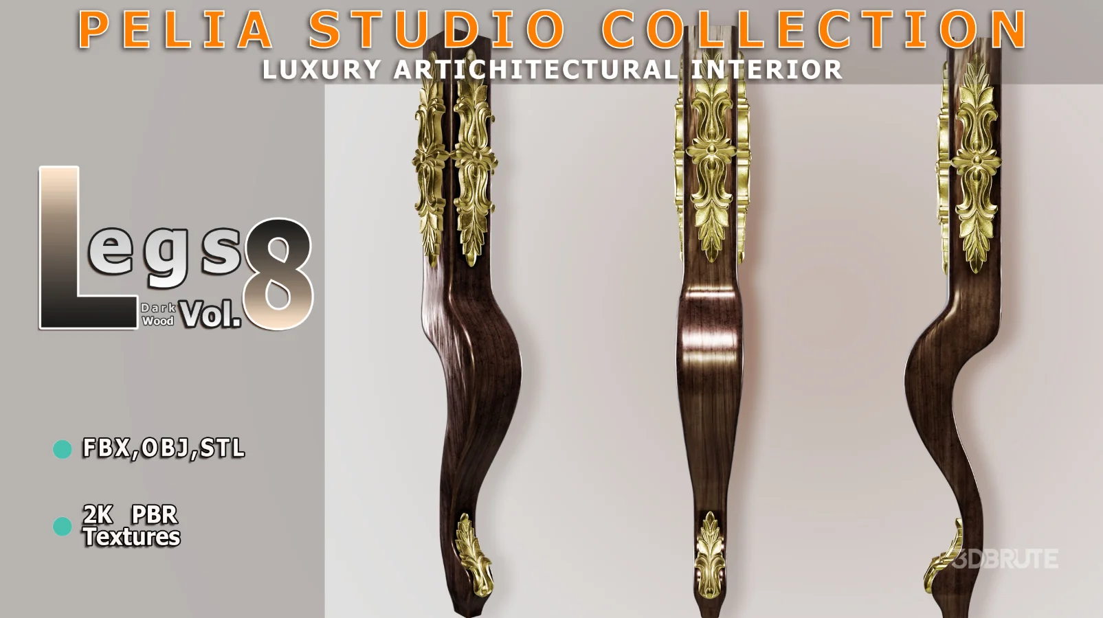 Leg-8-DarkWood Image 1