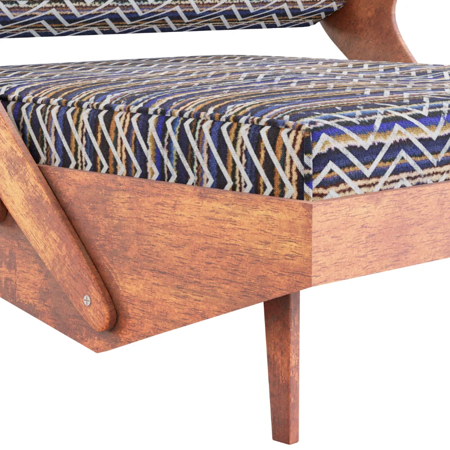 Mid Century ZigZag Lounge Set Image 7