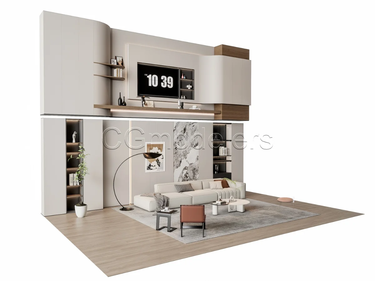 MODERN LUXURY LIVING ROOM SET 13 Image 14